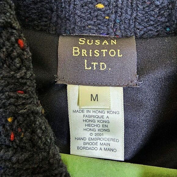 Susan Bristol Vintage Mohair Blend Tunic Cardigan Sweater Coat Y2K Size M - Picture 8 of 8